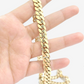 Real 10k Solid Yellow Gold Necklace Miami Cuban Chain 9mm 24" Inch 10kt Unisex