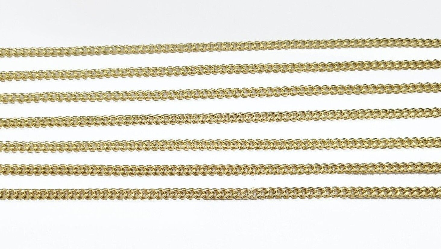 Real 10K Yellow Gold Miami Cuban Chain 4mm Necklace 18-30'' Inches Lobster 10kt