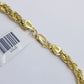 Real 14k Yellow Gold Necklace Rope Chain 5mm 22" inch 14kt Men's Chain For Charm