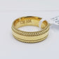 10k Yellow Gold Mens Band Engagement Wedding Ring Real 10kt gold Size 12