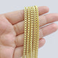 14k Yellow Gold Franco Chain Two-tone Necklace 4mm 18 Inch Diamond Cut 14kt SALE