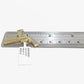 Real 10k Yellow Gold Gun Diamond Charm Pendant 10kt for Chain Men Women