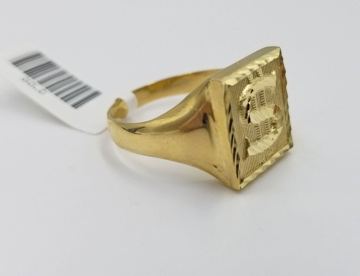 Real 10k Gold Men's Ring Dollar Sign size 10 10kt Yellow gold, casual pinky Band