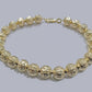 Real 10k Yellow Gold 9mm Moon Cut Bracelet 8''inch 10kt Unisex