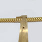 14k Yellow Gold Flat Byzantine Bracelet 7.5" Inch 17mm Real 14kt Box Lock Ladies