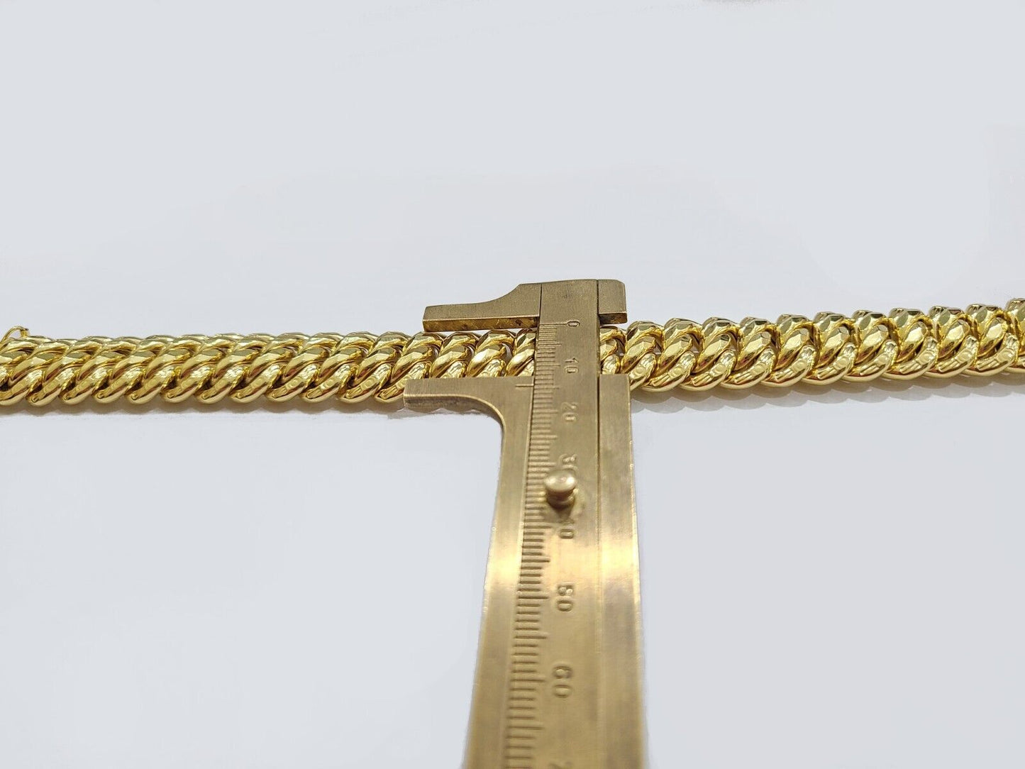 14k Yellow Gold Flat Byzantine Bracelet 7.5" Inch 17mm Real 14kt Box Lock Ladies