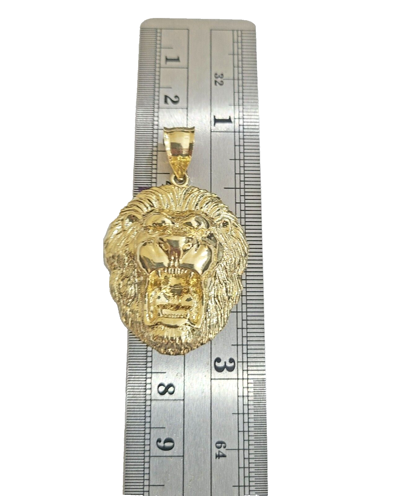 Real 10k Yellow Gold Milano Rope Chain 22 Inch Necklace Lion Head Charm Pendant