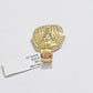 10k Yellow Gold Pendant Pharoah Head Charm Egyptian REAL 10kt For Mens Chain