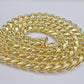 Real 14k Yellow Gold Miami Cuban Link Chain 11mm 24" Necklace Box Lock