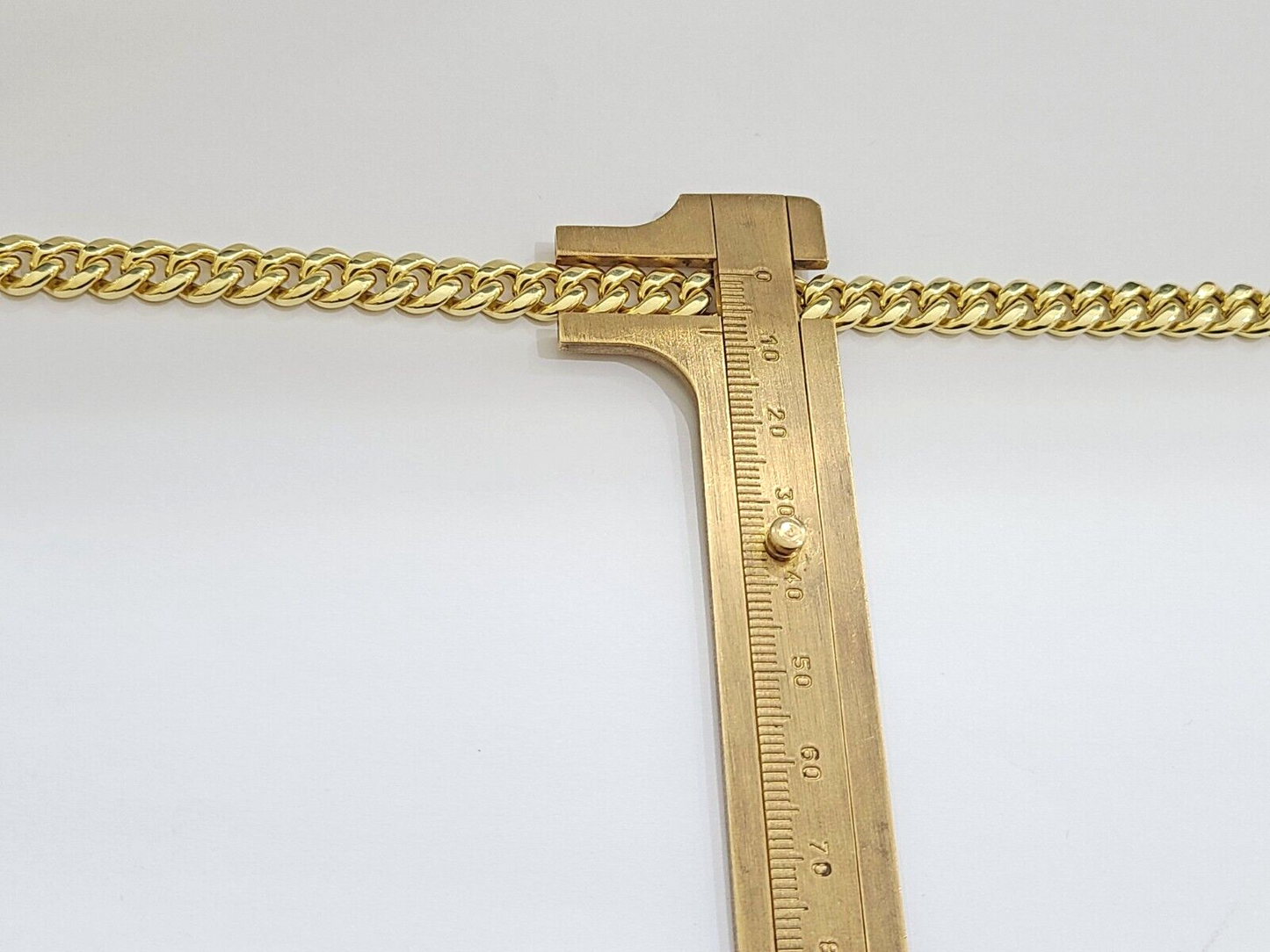 14k Yellow Gold Miami Cuban Link Chain 8mm 20" Necklace Box Lock REAL