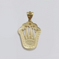 10k Yellow Gold Crown Charm Rope Chain 7mm 20'' Necklace Pendant 10kt Real SALE
