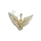 Real 10k Yellow Gold Angel Wing Diamond 1.17CT Charm Pendant 10kt for Chain