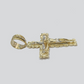 10k Yellow Gold Miami Cuban Chain 5mm 18" inch Necklace Jesus Cross Charm Real