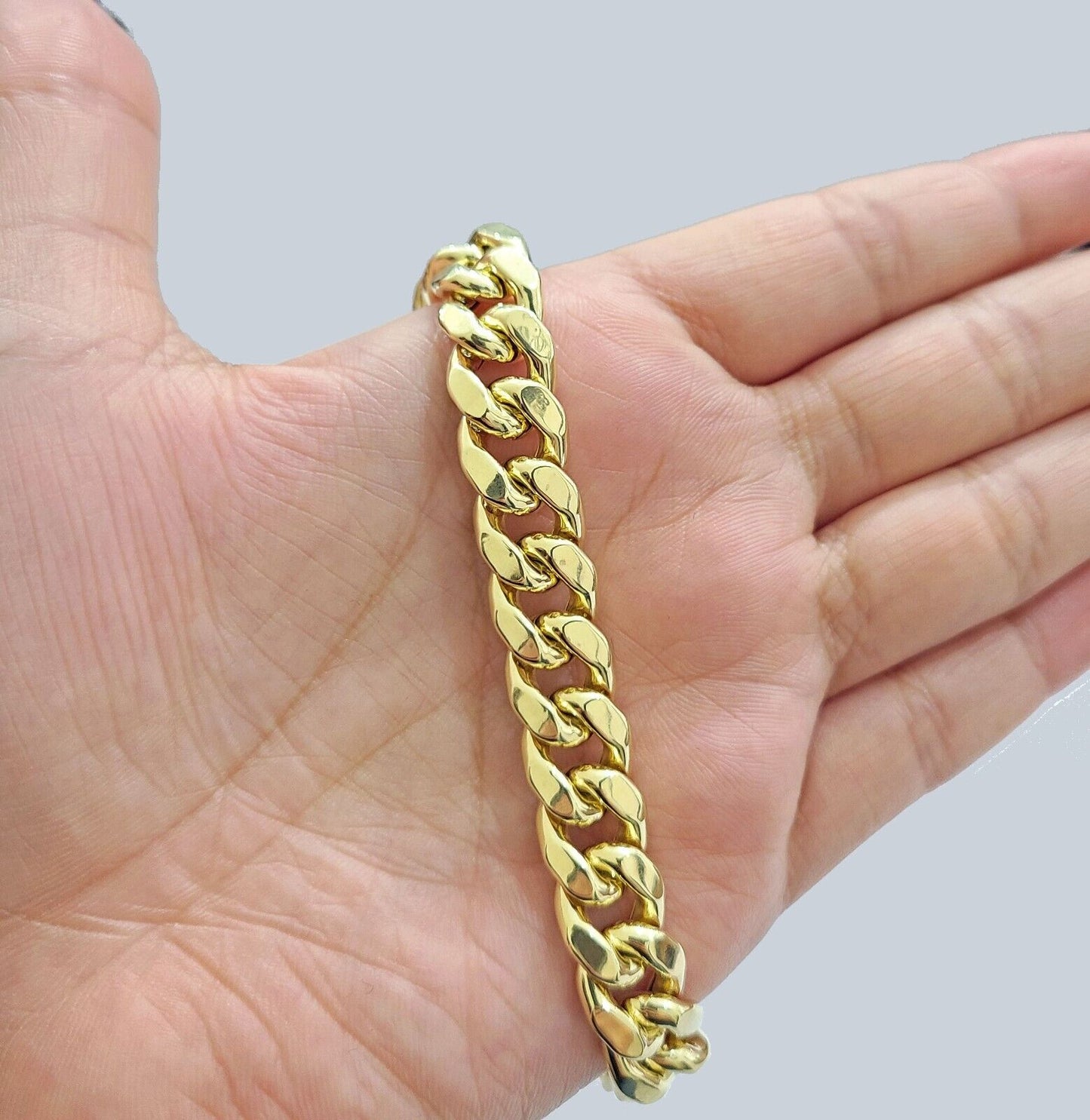 Real 14k Yellow Gold 11mm Miami Cuban Link Bracelet 8.5 ''inch 14kt Unisex