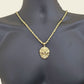 Real 10k Yellow Gold Milano Rope Chain 26''  Necklace Lion Head charm pendant