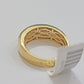 Mens Engagement Wedding Band REAL 14k Yellow Gold Natural Diamond Band Ring SALE