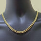 Real 10k Yellow Gold Necklace Miami Cuban Chain 6mm 20" inch 10kt Men's Chain